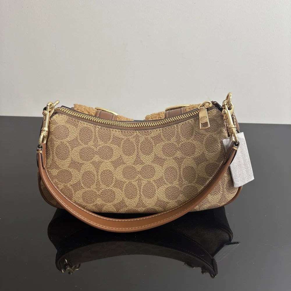 Coach khaki color crossbody bag